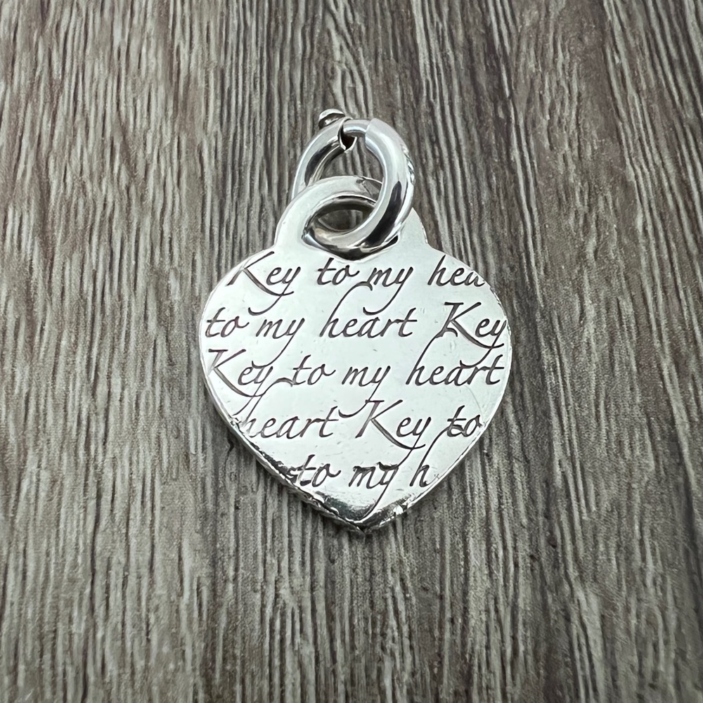 The key to my heart charm